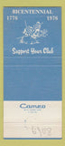 Matchbook Cover - Officers' Open Mess LG Hanscom Air Force Base 30 Strike
