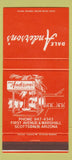 Matchbook Cover - Dale Anderson's Restaurant Scottsdale AZ 30 Strike