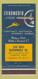 Matchbook Cover - Oldsmobile Rocket Leo Rule Compton CA 30 Strike
