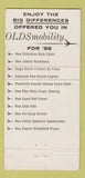 Matchbook Cover - 1959 Oldsmobile Silver Motors Los Angeles CA 30 Strike