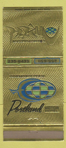 Matchbook Cover - Cosmopolitan Motor Hotel Portland OR 30 Strike