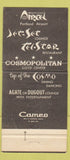 Matchbook Cover - Cosmopolitan Motor Hotel Portland OR 30 Strike