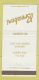 Matchbook Cover - Breakers Restaurants Morro Bay San Luis Obispo CA 30 Strike