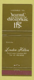 Matchbook Cover - Stratford Upon Avon Hilton London UK England 30 Strike