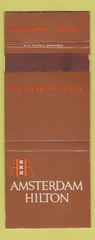 Matchbook Cover - Amsterdam Hilton Holland 30 Strike