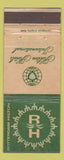 Matchbook Cover - Hilton Hotels Rotterdam WEAR 30 Strike
