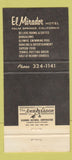 Matchbook Cover - El Mirador Hotel Palm Springs CA 30 Strike