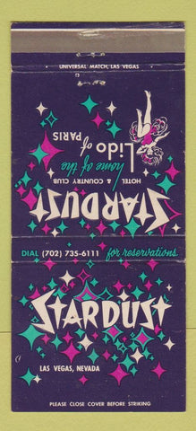 Matchbook Cover - Stardust Hotel Casino Las Vegas NV girlie 30 Strike