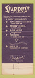 Matchbook Cover - Stardust Hotel Casino Las Vegas NV girlie 30 Strike
