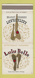 Matchbook Cover - Lulu Belle Restaurant Scottsdale AZ girlie 30 Strike