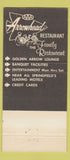 Matchbook Cover - Arrowhead Restaurant Springfield MO WEAR 30 Strike