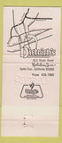 Matchbook Cover - Dietrich's Holiday Inn Santa Cruz CA 30 Strike
