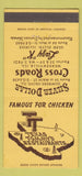Matchbook Cover Texas Tommy's Warrenville Downers Grove Glen Ellyn IL 30 Strike
