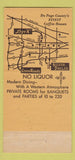 Matchbook Cover Texas Tommy's Warrenville Downers Grove Glen Ellyn IL 30 Strike
