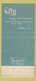 Matchbook Cover - Carlinville National Bank IL 30 Strike