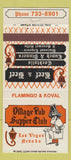 Matchbook Cover - Village Pub Supper Club Las Vegas NV 30 Strike