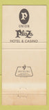 Matchbook Cover - Backstage Union Plaza Hotel San Francisco CA 30 Strike