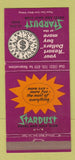 Matchbook Cover - Stardust Hotel Casino Las Vegas NV PURPLE 30 Strike