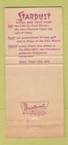 Matchbook Cover - Stardust Hotel Casino Las Vegas NV PURPLE 30 Strike