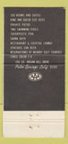 Matchbook Cover - Dunes Hotel Palm Sjprings CA 30 Strike