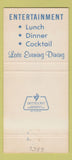 Matchbook Cover - Channel Marker Algonac MI 30 Strike