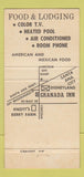 Matchbook Cover - Granada Inn Motel Restaurant Anaheim CA 30 Strike