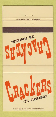 Matchbook Cover - Crackers  30 Strike
