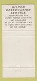 Matchbook Cover - Hilton Hawaiian Village Oahu Hawaii #1 30 Strike
