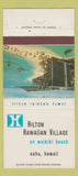 Matchbook Cover - Hilton Hawaiian Village Oahu Hawaii #2 30 Strike