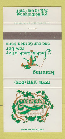 Matchbook Cover - Greenery Restaurant Washington DC 30 Strike