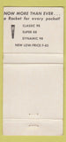 Matchbook Cover - 1961 Oldsmobile Thurber's Bennington VT WEAR 30 Strike