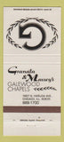 Matchbook Cover - Granata & Massey's Funeral Home Chicago IL 30 Strike