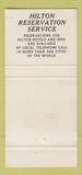 Matchbook Cover - Hilton Inn Lubbock TX 30 Strike