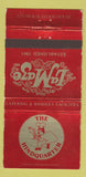 Matchbook Cover - The Hindquarter Restaurant National City CA WEAR 30 Strike