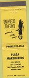 Matchbook Cover - Plaza Martinizing dry cleaning Walnut Creek CA girlie WEAR