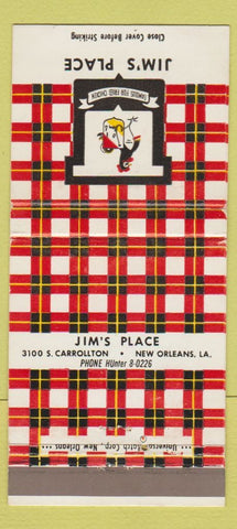 Matchbook Cover - Jim's Place New Orleans LA 30 Strike