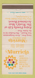 Matchbook Cover - Murietta Hotel Hot Springs Resort CA #2 30 Strike