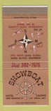 Matchbook Cover - Showboat Hotel Casino Las Vegas NV #2 30 Strike