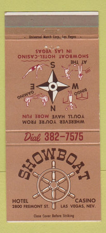 Matchbook Cover - Showboat Hotel Casino Las Vegas NV #2 30 Strike