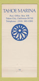 Matchbook Cover - Tahoe Marina Tahoe City CA 30 Strike