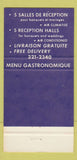 Matchbook Cover - Vita Restaurant Montreal QC 30 Strike