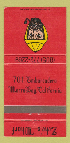 Matchbook Cover - Zeke's Wharf Morro Bay CA 30 Strike