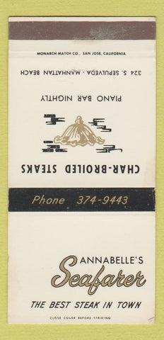 Matchbook Cover - Annabelle's Seafarer Manhattan Beach CA 30 Strike