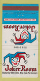 Matchbook Cover - Joker Room Mission Hills CA WEAR 30 Strike