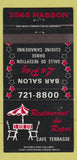 Matchbook Cover - Restaurant Au Repos Cafe Terrasse  30 Strike