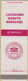 Matchbook Cover - Southern Illinois University Carbondale IL