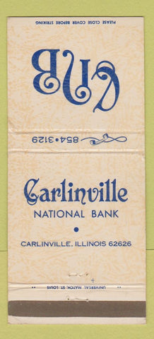 Matchbook Cover - Carlinville National Bank IL 30 Strike