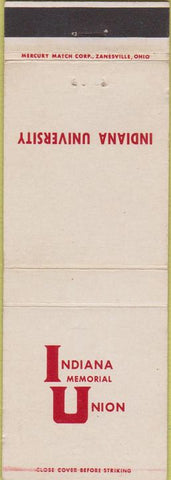 Matchbook Cover - Indiana University Student Union