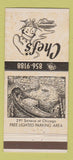 Matchbook Cover - Chef's Restaurant Buffalo NY 30 Strike