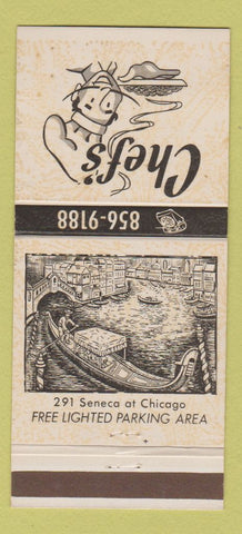 Matchbook Cover - Chef's Restaurant Buffalo NY 30 Strike